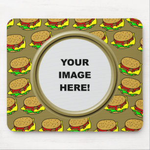 Template, Burger Border Mouse Mat
