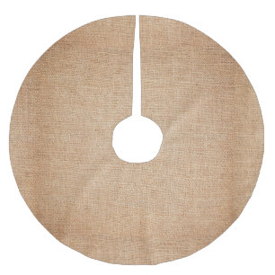 Template - Burlap Background Brushed Polyester Tree Skirt