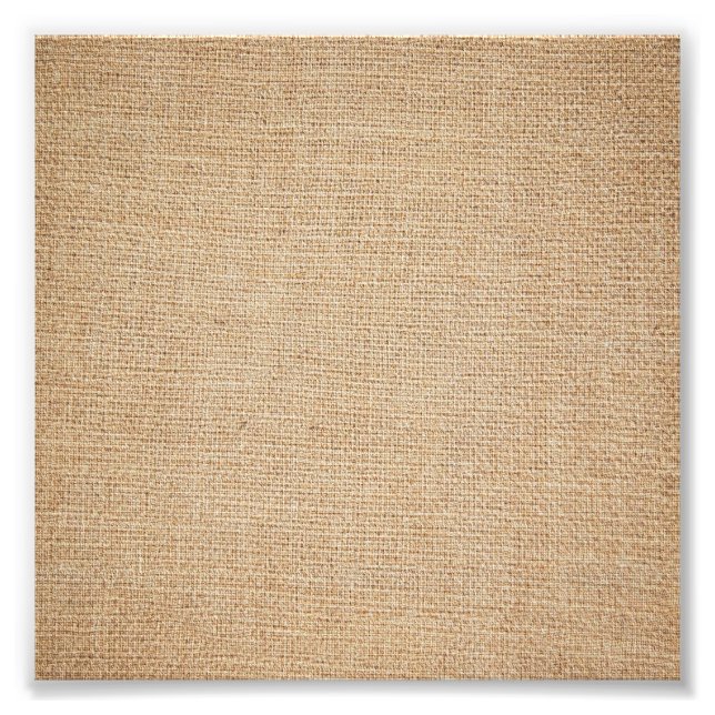 Template - Burlap Background Photo Print (Front)