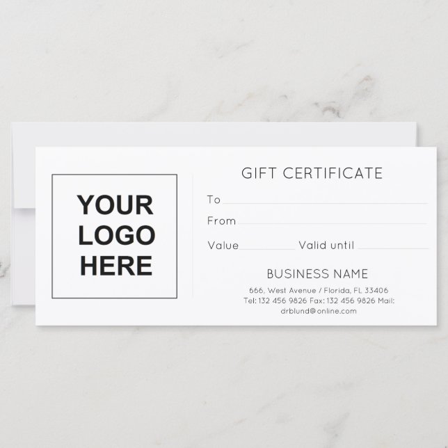 Template business supplies marketing tools gift ca (Back)