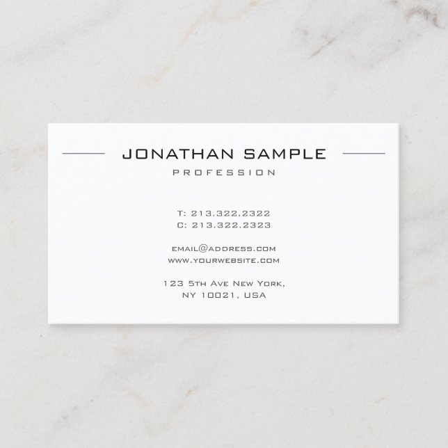 Template Businesscards Modern Professional Business Card (Front)