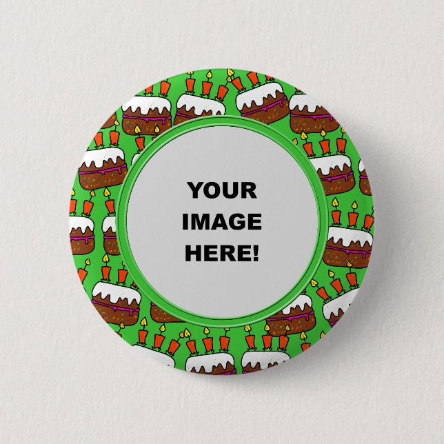 Template, Cake Border 6 Cm Round Badge (Front)