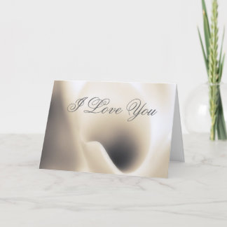 Template Card I Love You, Calla Lily macro beauty