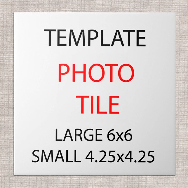 Template Ceramic Photo Tile / Custom sizes (Creator Uploaded)