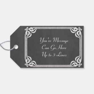 Template - Chalkboard Background Customise Gift Tags
