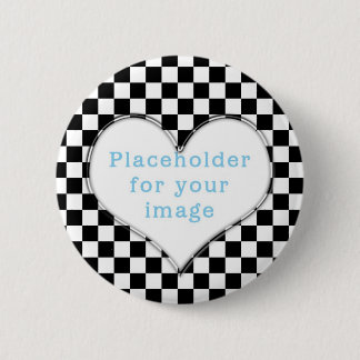 Template "Chequered" 6 Cm Round Badge