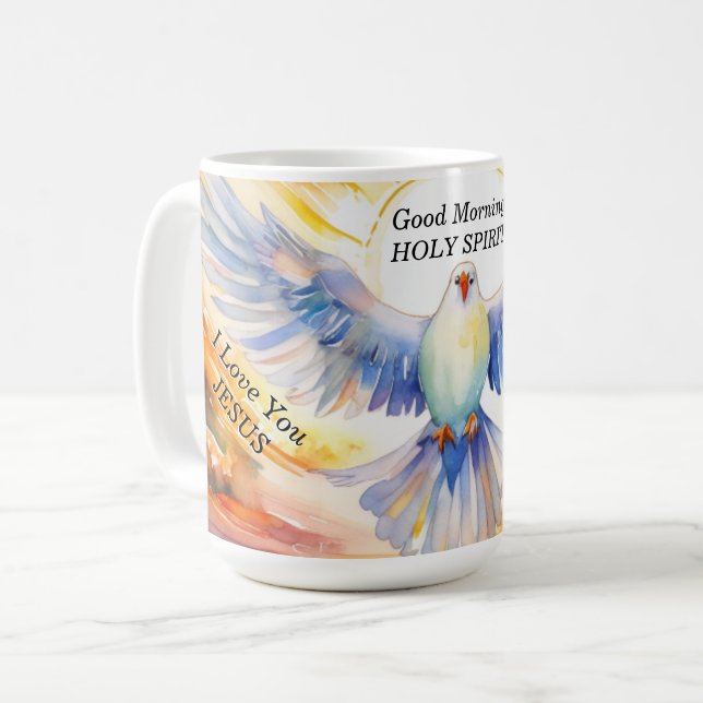 Template Coffee Mug Good Morning Holy Spirit (Front Left)