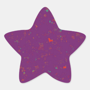 TEMPLATE Coloured easy to ADD TEXT and IMAGE gifts Star Sticker