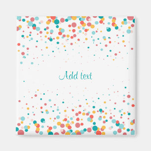 Template, Colourful Bubbles Magnet