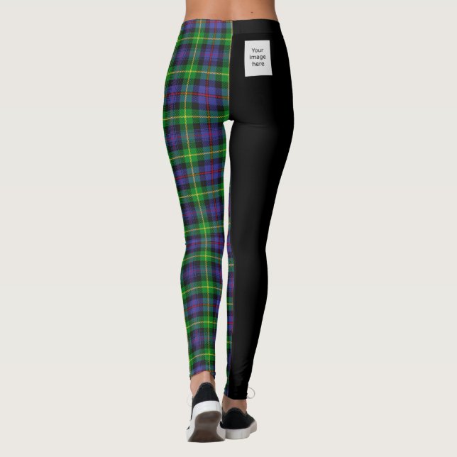 Template - Crest + Tartan Leggings (Back)