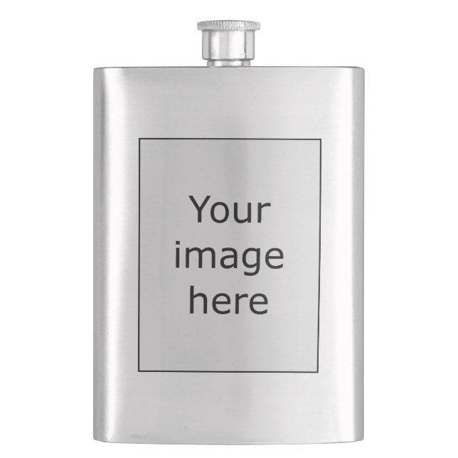 Template - Crest w Tartan Hip Flask (Front)
