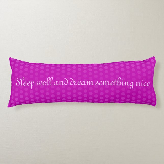 Template - Custom your text, image & background Body Cushion (Front)