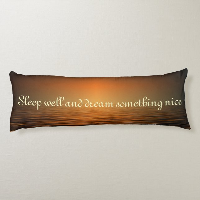 Template - Custom your text, image & background Body Cushion (Back)