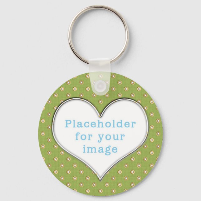 Template "Cute Flowers" Key Ring (Front)