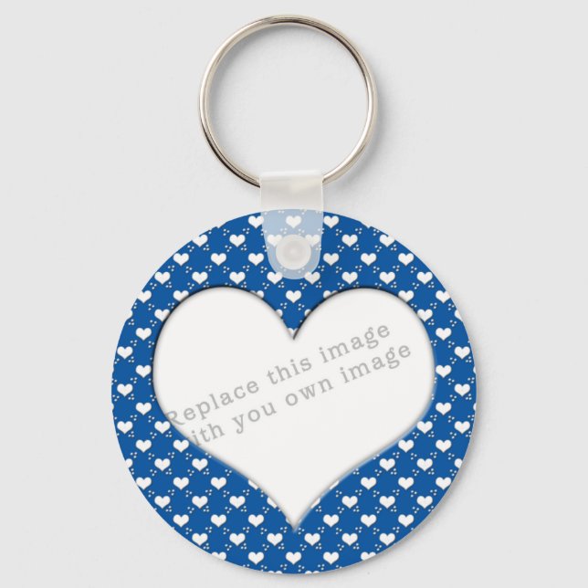 Template "Cute Hearts" Key Ring (Front)