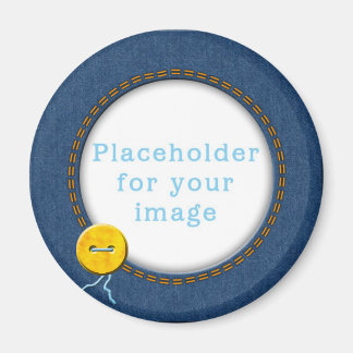 Template "Denim & Button" Magnet