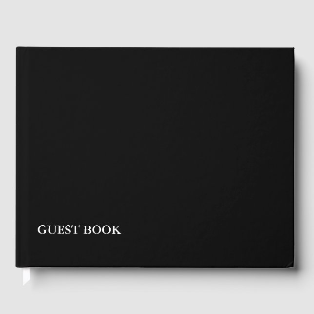 TEMPLATE DIY change colour add photo text colour Guest Book (Front)