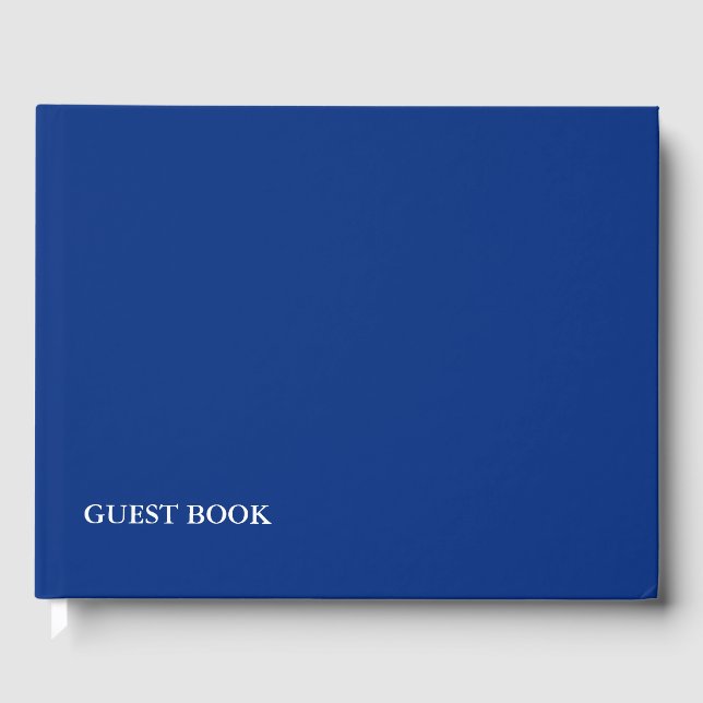 TEMPLATE DIY change colour add photo text colour Guest Book (Front)