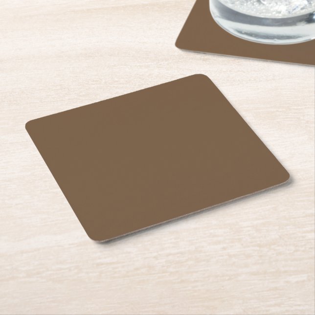 Template DIY change colour ADD TEXT IMAGE Square Paper Coaster (Angled)