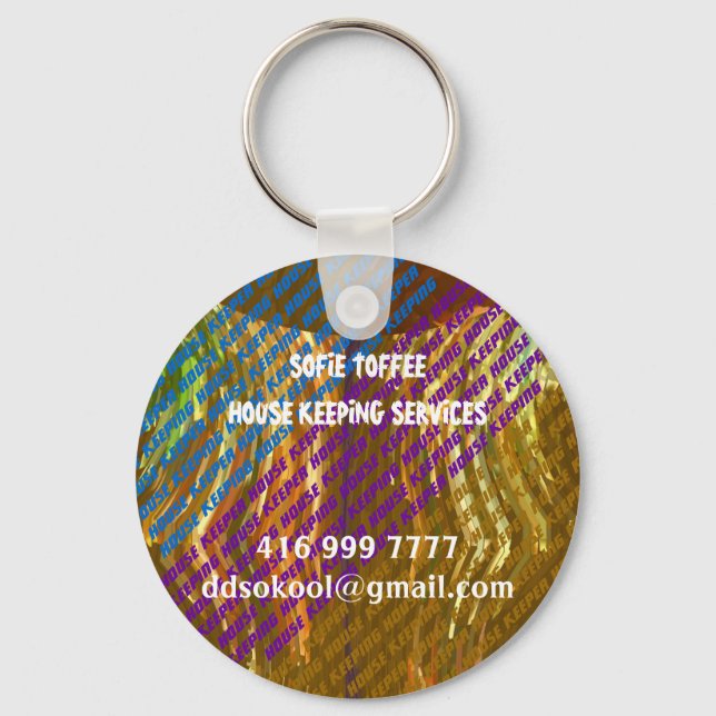 Template : DIY Replace your OWN TEXT n Image Key Ring (Front)