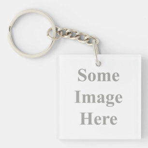 template double-sided Key Chain