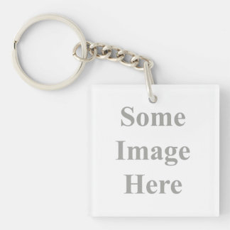 template double-sided Key Chain