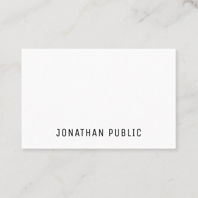 Template Elegant Minimalist Simple Professional Business Card (Front)