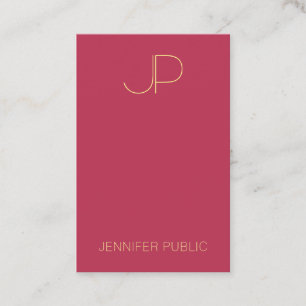 Template Elegant Simple Monogram Vertical Modern Business Card