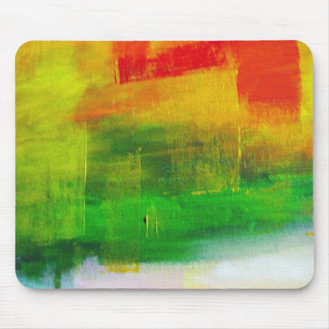 Template Expressionism Modern Abstract Trendy Mouse Mat (Front)