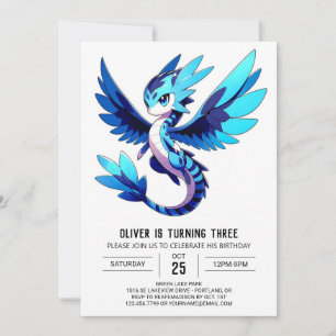 Template Fantasy Dragon Birthday