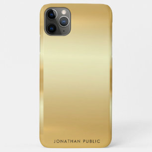 Template Faux Gold Glamour Trendy Modern Elegant iPhone 11 Pro Max Case