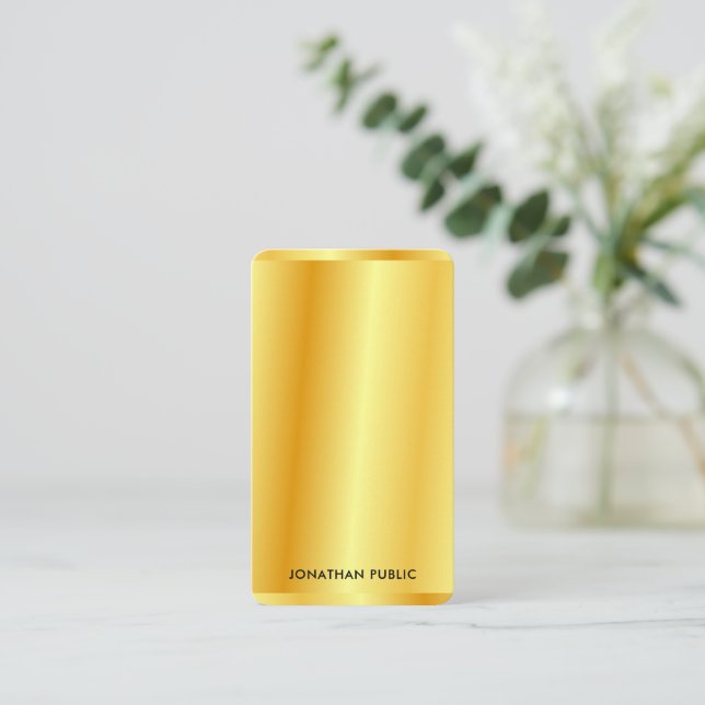 Template Faux Gold Metallic Look Custom (Standing Front)