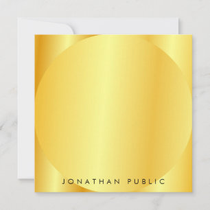 Template Faux Gold Metallic Look Personalised
