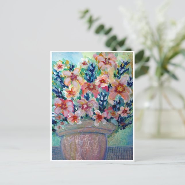 Template Fine Art Postcard Original Love Bouquet (Standing Front)