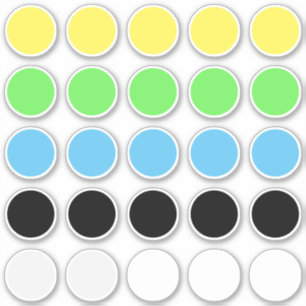 Template for (25) 1.5" Round Circles  Any Color