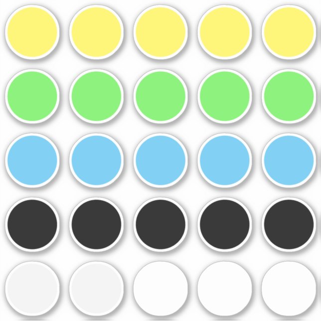 Template for (25) 1.5" Round Circles  Any Colour (Front)