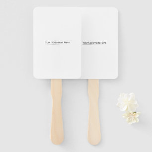 Template for Fit Square your text here, Whites Tra Hand Fan