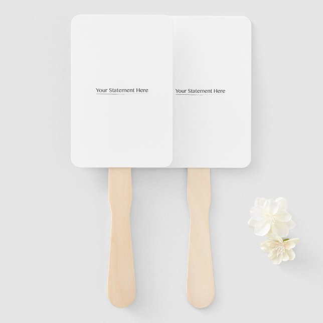 Template for Fit Square your text here, Whites Tra Hand Fan (Front and Back)