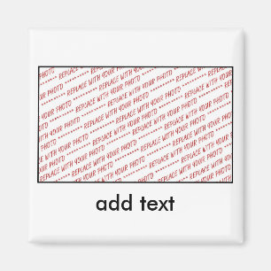 Template for Group or Class Photo Magnet