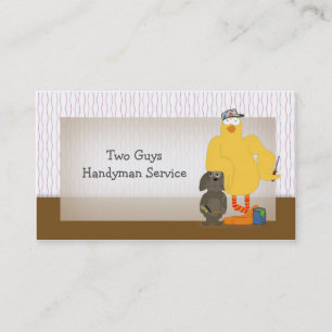 Template for Handyman Repairman Service, Humourous Business Card