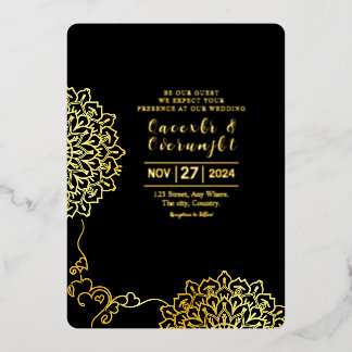 Template For Luxury Invitation Card Design Vector