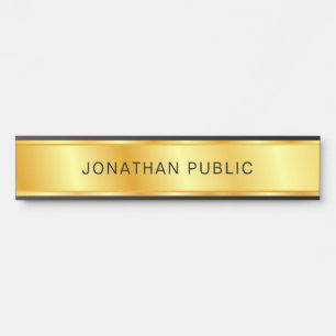 Template Gold Look Elegant Modern Trendy Door Sign