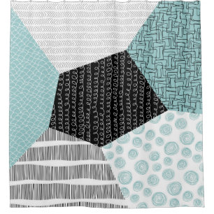 Template greeting card or banner. Abstract backgro Shower Curtain
