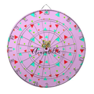 Template Grizzly Bear Pink pattern Dartboard
