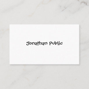 Template Handwritten Script Minimalist Modern Cute Business Card