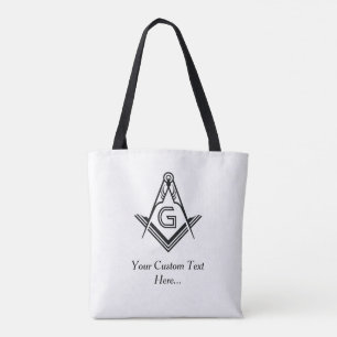 Template Masonic Tote Bags   Unique Freemason Gift