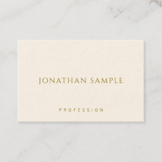 Template Modern Business Cards Gold Text Elegant