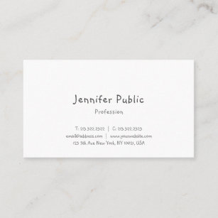 Template Modern Elegant Handwriting Minimalist Business Card