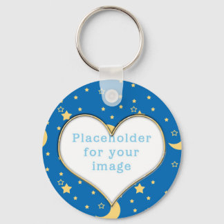 Template "Moon & Stars" Key Ring