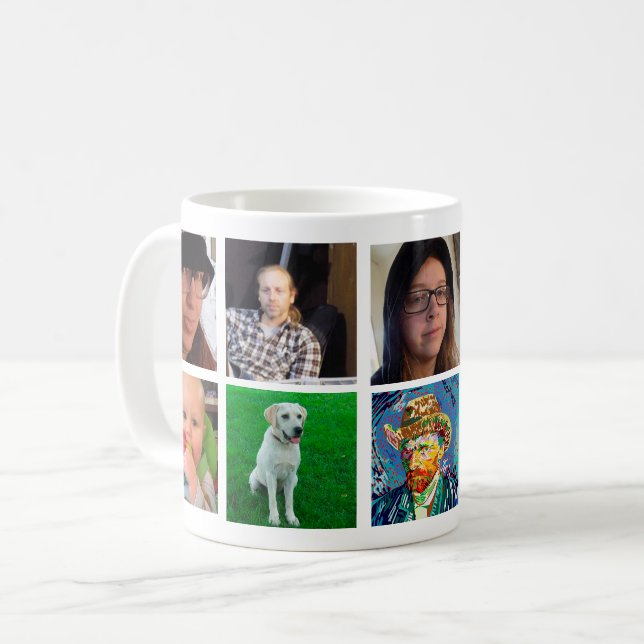 Template Mug Ten Image Mug for holiday gift (Front Left)